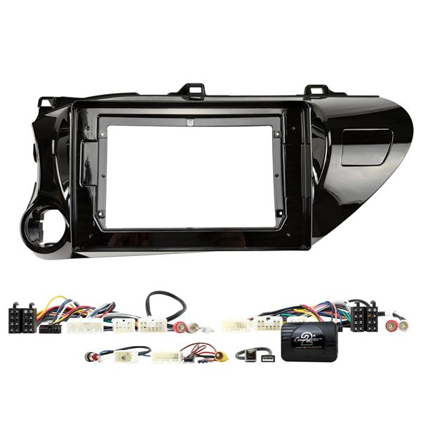 Connects2 CTK9TY01L komplett 9-tums installationskit för Toyota Hilux 2014–2019 LHD