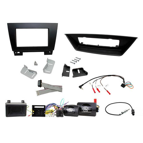 Connects2 CTKBM24 komplett 2-DIN installationskit för BMW X1 E84 med automatisk klimatanläggning