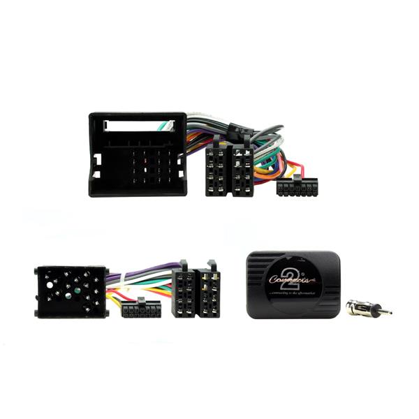 Connects2 CTSBM00CAA BMW rattstyrningsinterface med 17-/40-poligt kablage och antennadapter