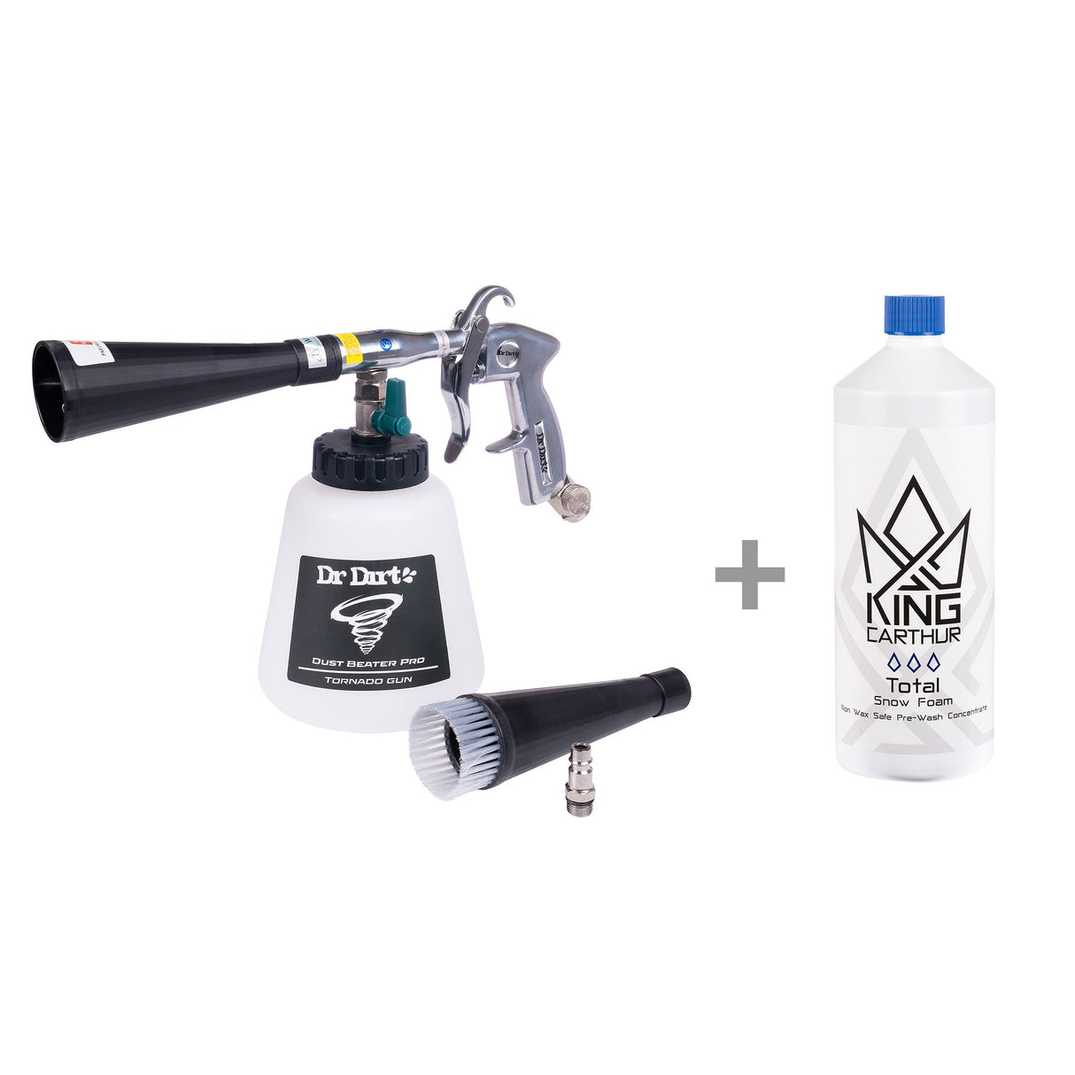 Rengöringspistol Dr Dirt Dust Beater PRO (2024), Rengöringspistol + Total Snow Foam 1000 ml