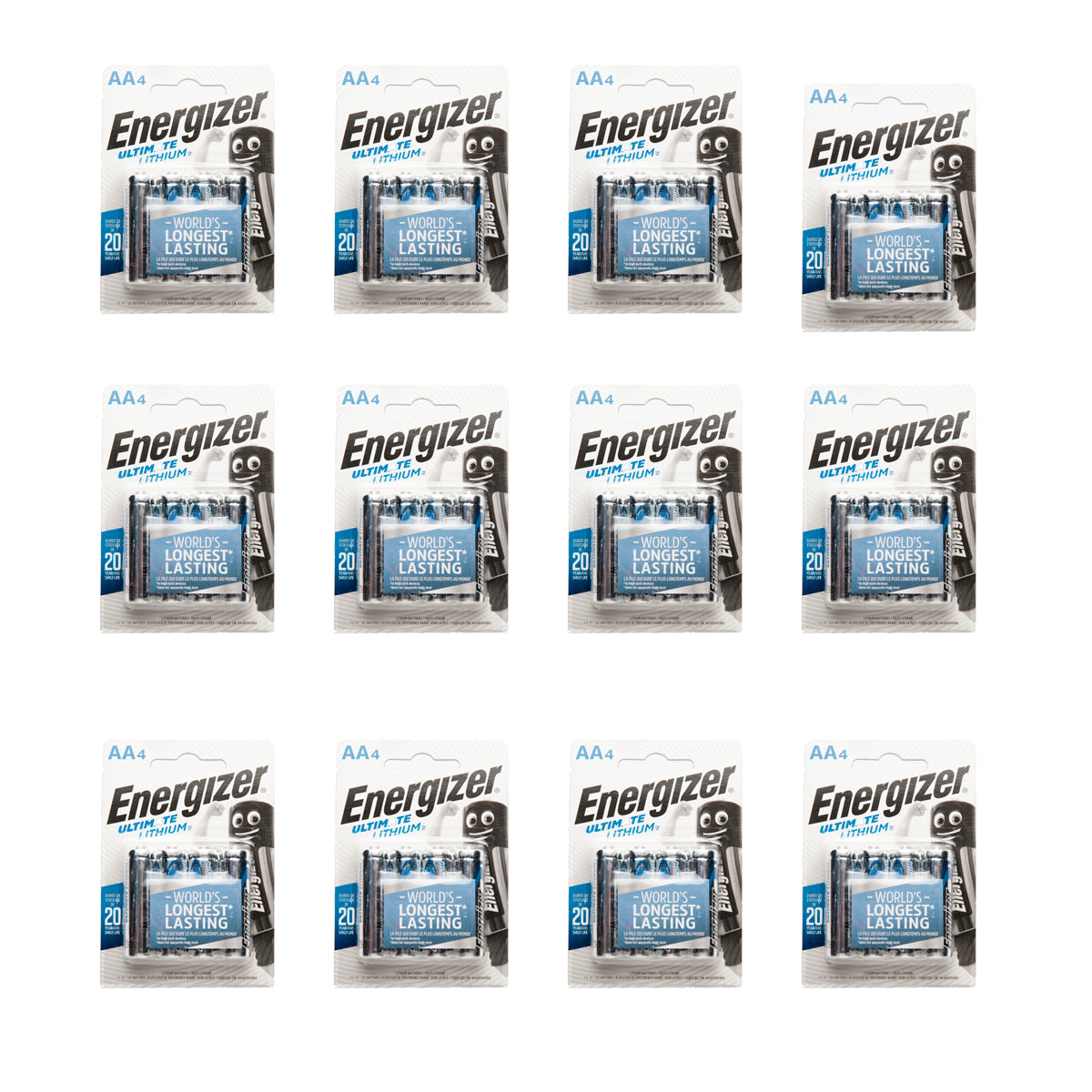 Energizer Ultimate Lithium AA, 12 paket (48 st)