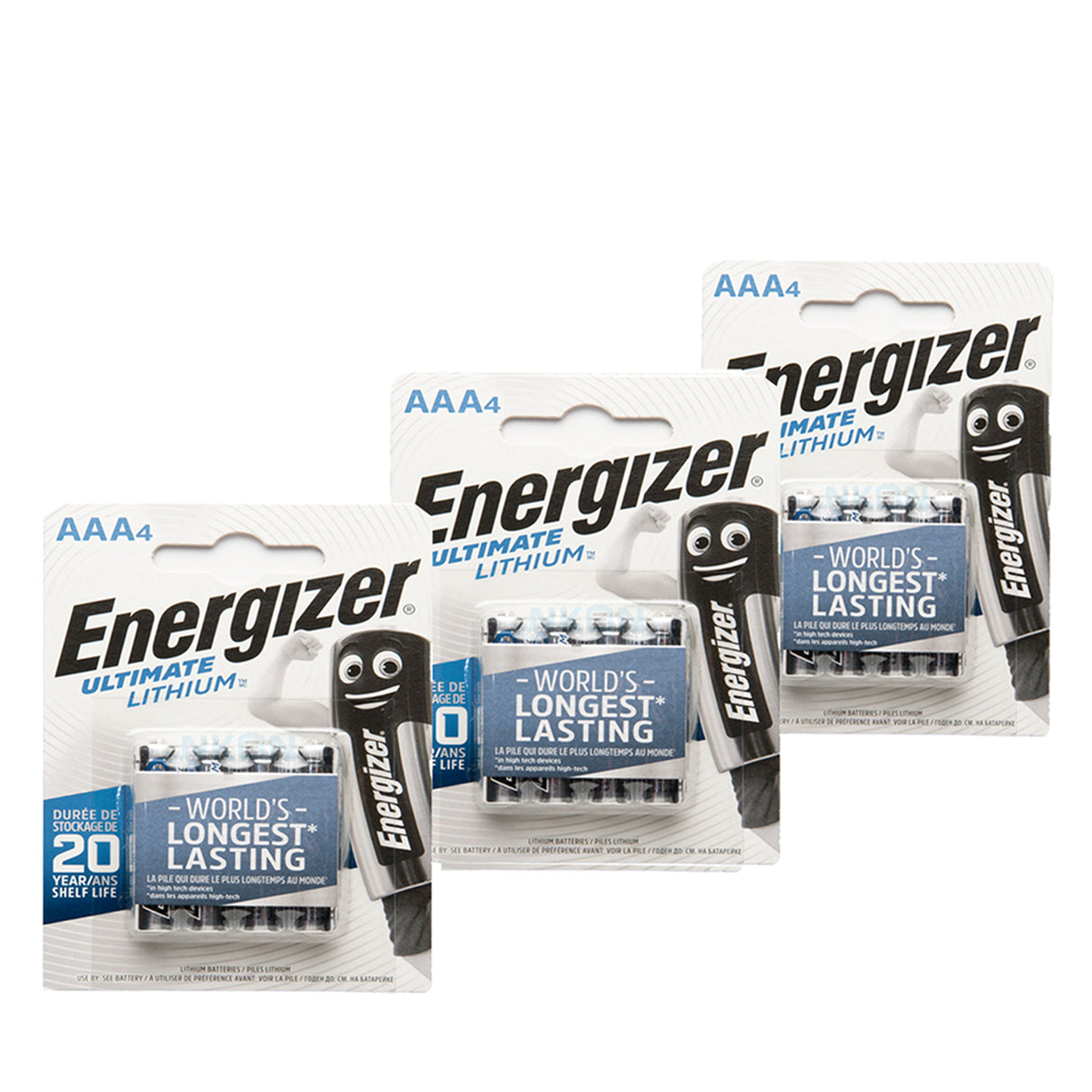 Energizer Ultimate Lithium AAA, 3 paket (12 st)