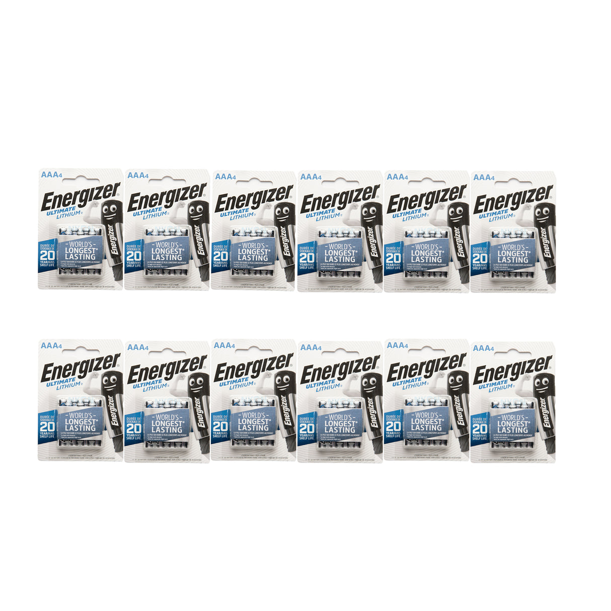 Energizer Ultimate Lithium AAA, 12 paket (48 st)