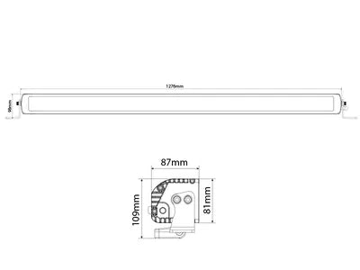 OPTIBEAM Savage 50", vit/orange DRL, DT, DV