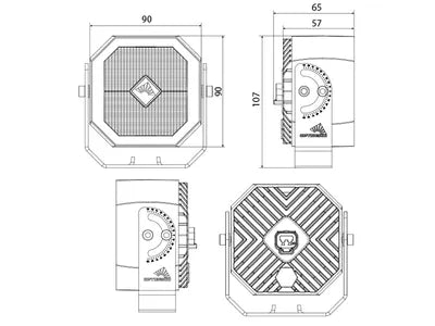 OPTIBEAM OctaX 5.0, LED-arbetsbelysning, DT