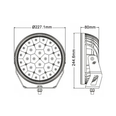 W-light 9", 160W, DV