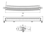 W-LIGHT Comber II, 150W, vit/orange DRL, DT, DV