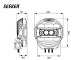 SEEKER Quantum Ledzer, 140W, Spot, DT, DV, Laser