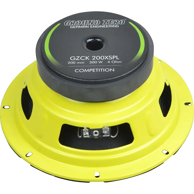 Ground Zero GZCK 200XSPL – baksida och magnet