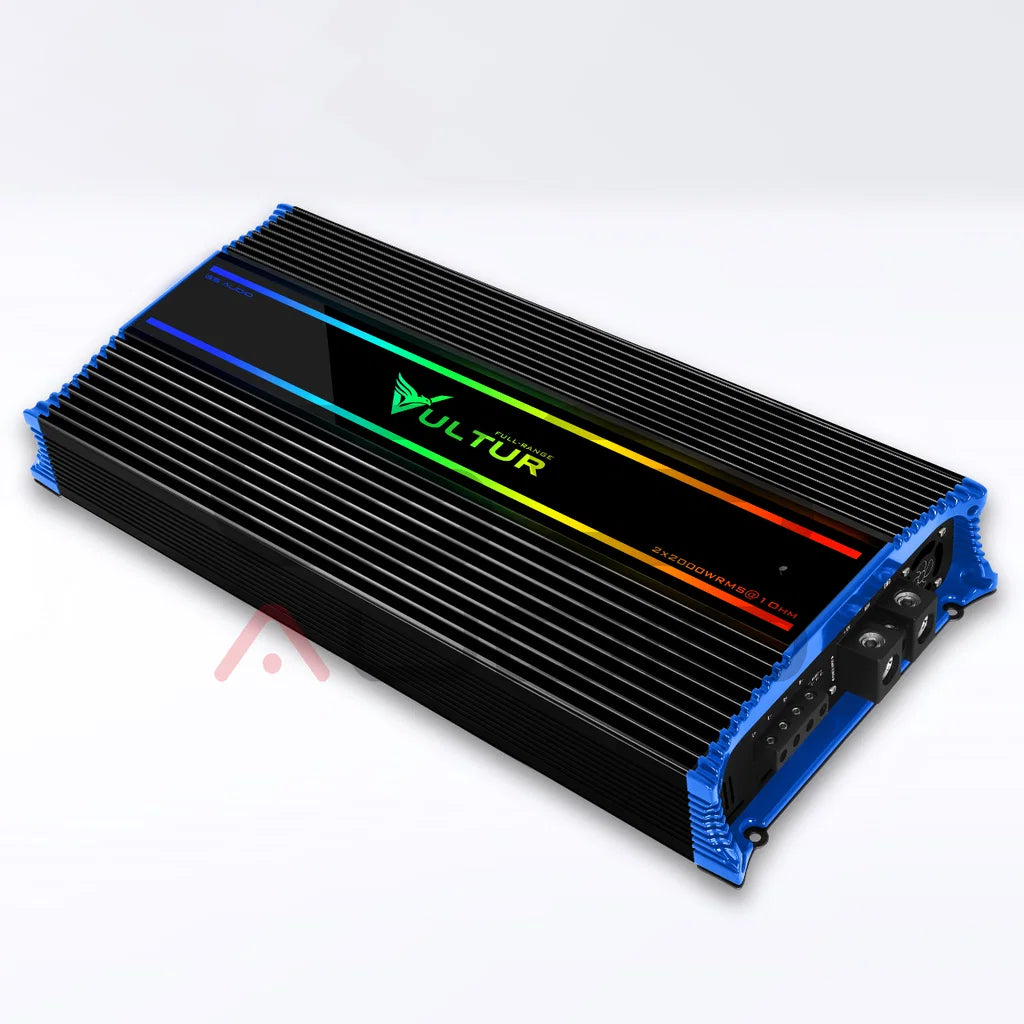 GS Audio VULTUR GS-2.2000VLT – 2-kanals fullrange-slutsteg, 2 x 2000W RMS