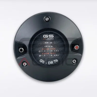 GS Audio DR76 med H123-horn – kraftfull kompressionsdriver för höga ljudnivåer