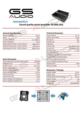 Gs Audio 800.2SQ