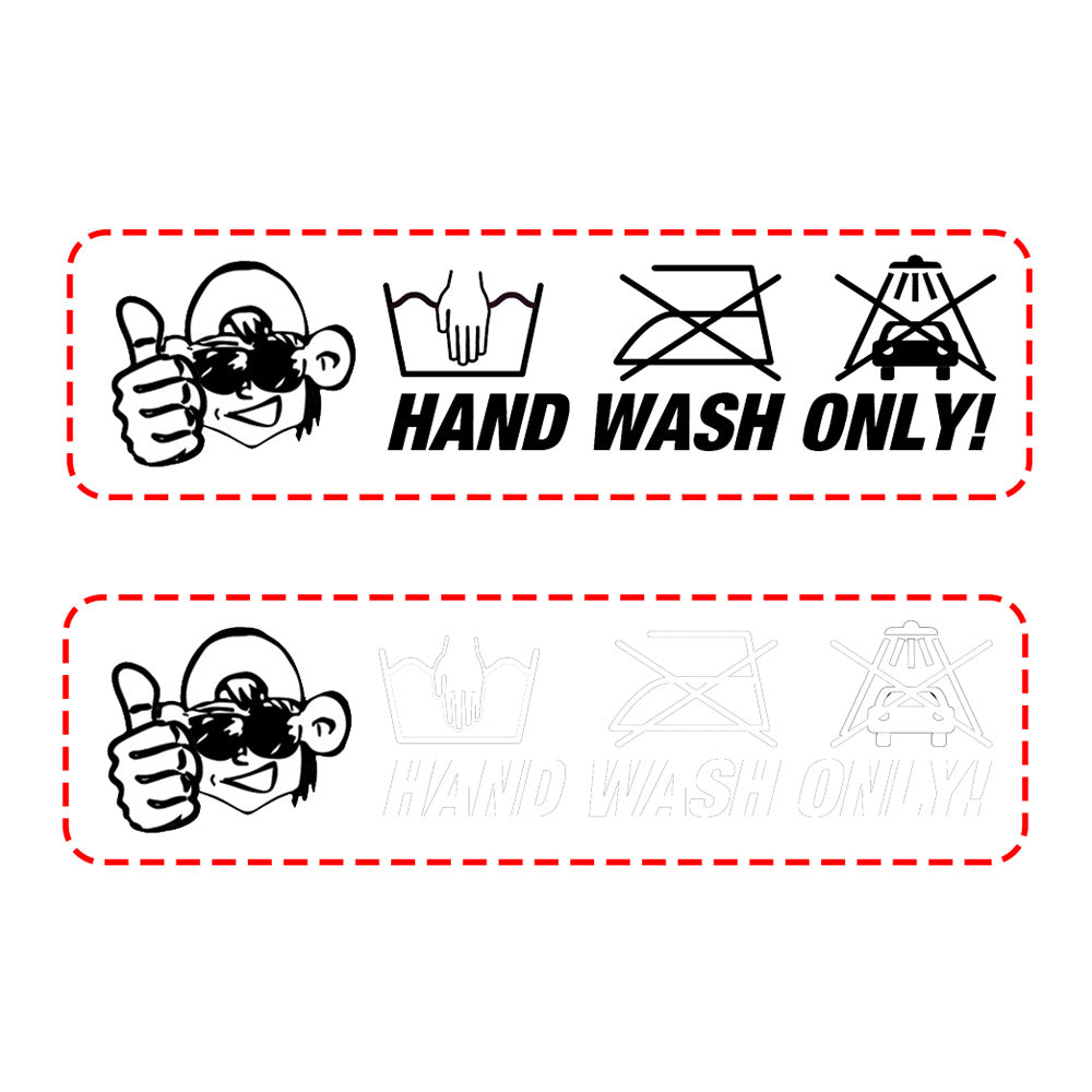 Autodude klistermärke - Hand Wash Only