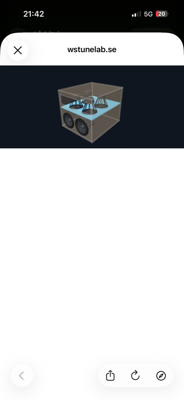 Exempel på hybridlåda visualiserad i WS TuneLab