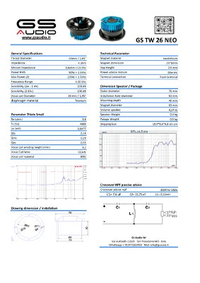 GS Audio TW26 NEO