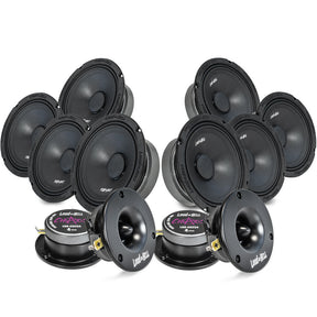 Loud as Hell Chaos 6,5 8pack med midbasar och horndiskanter