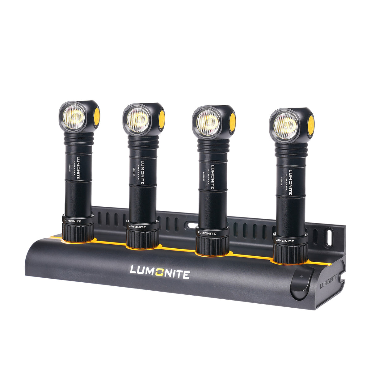 Multiladdstation LUMONITE® 4-Slot Charging Station V2, Laddstation + 4 x Lumonite Compass