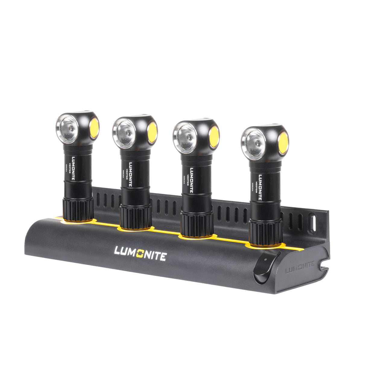 Multiladdstation LUMONITE® 4-Slot Charging Station V2, Laddstation + 4 x Lumonite Vector