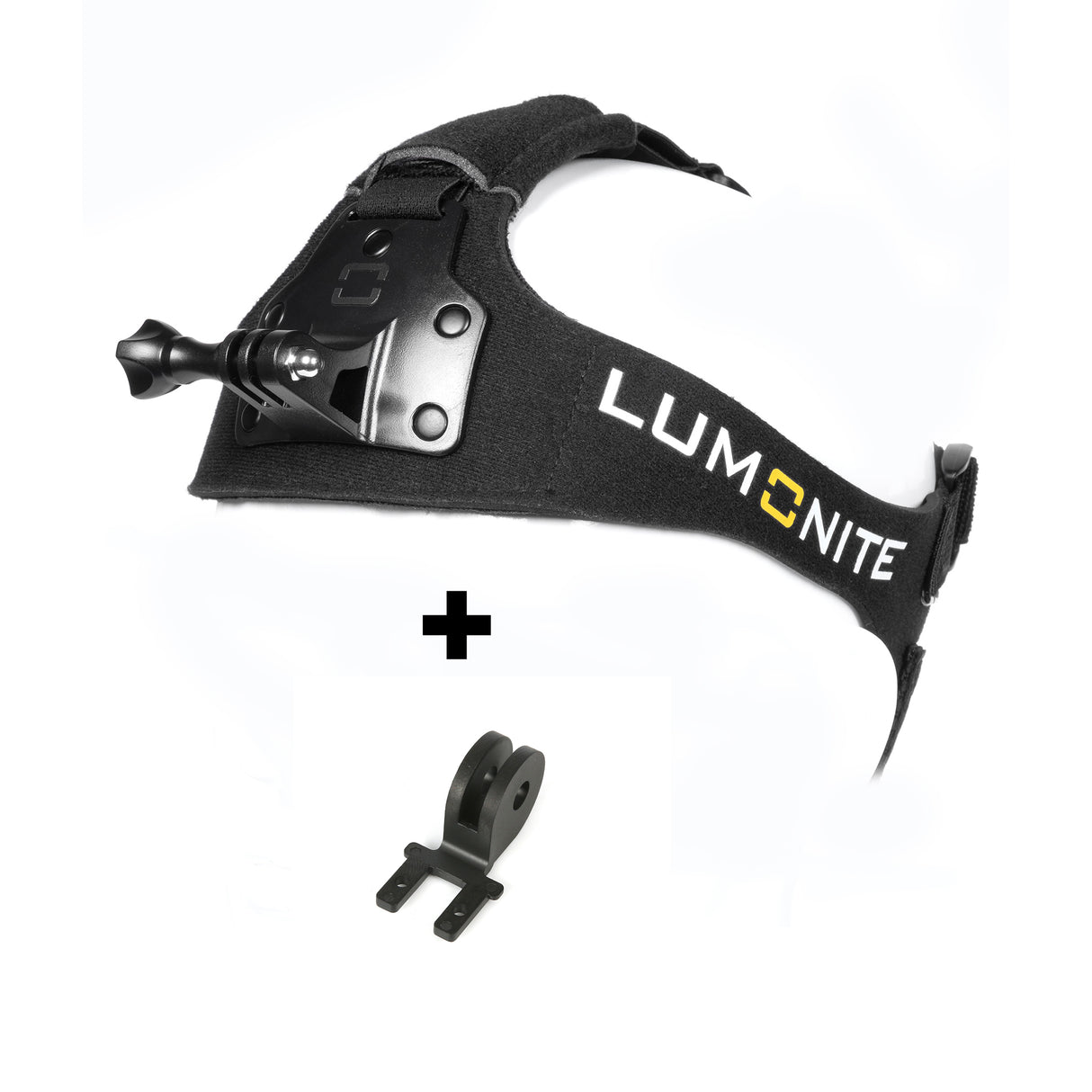 Huvudställning LUMONITE Ergo V2, Huvudställning + D-Nut GoPro Fäste