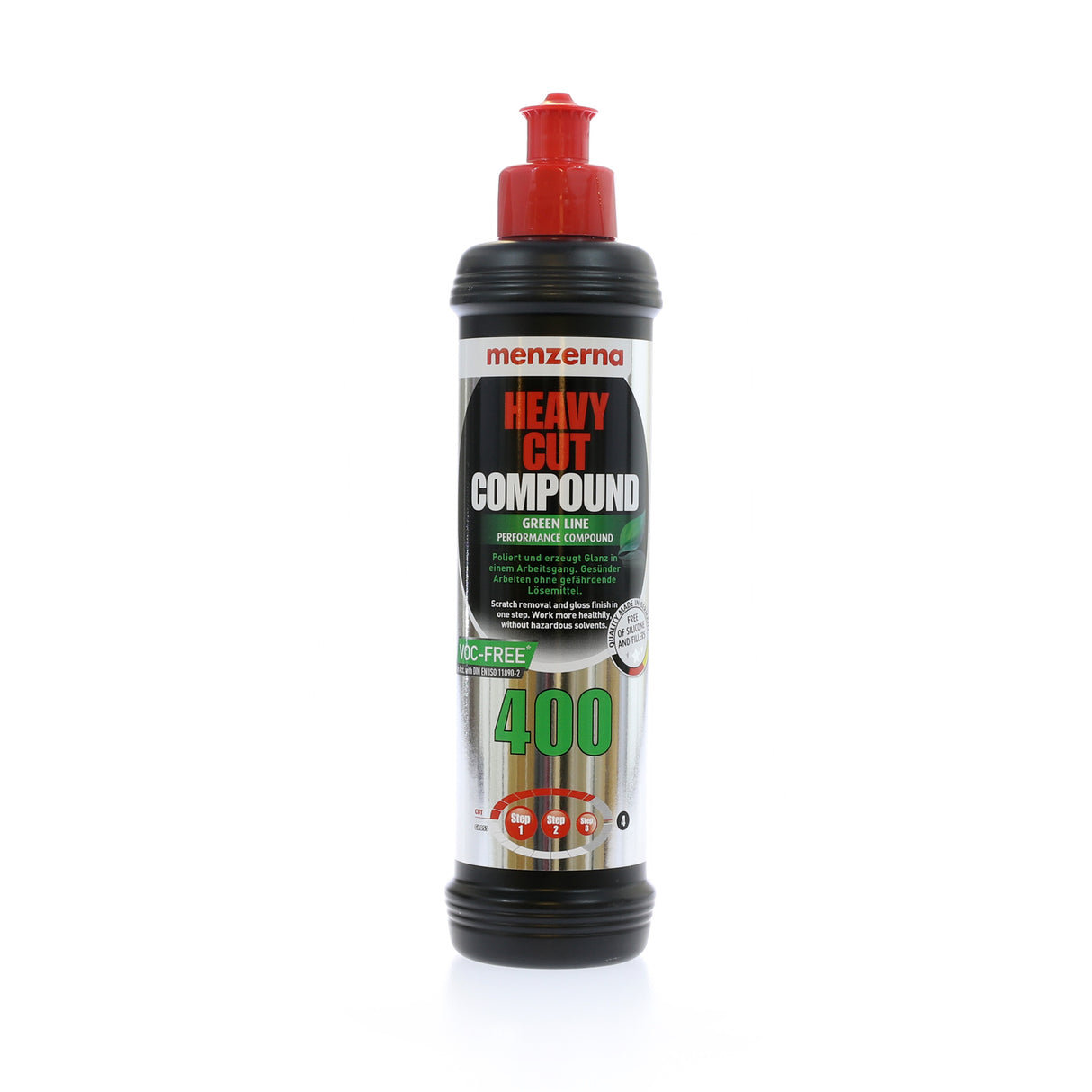 Polermedel Menzerna Heavy Cut 400 Green Line, Grovrubbing, 250 ml