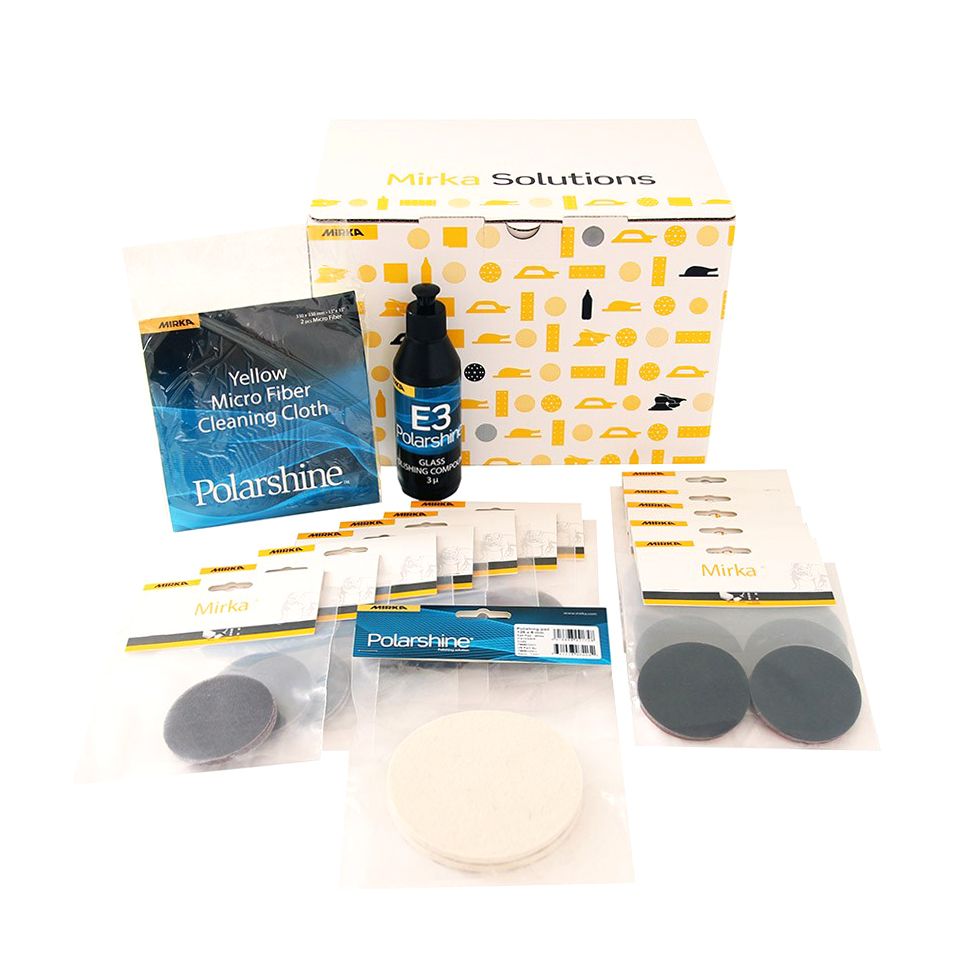 Glaspoleringskit Mirka Glass Polishing Kit, 125 mm