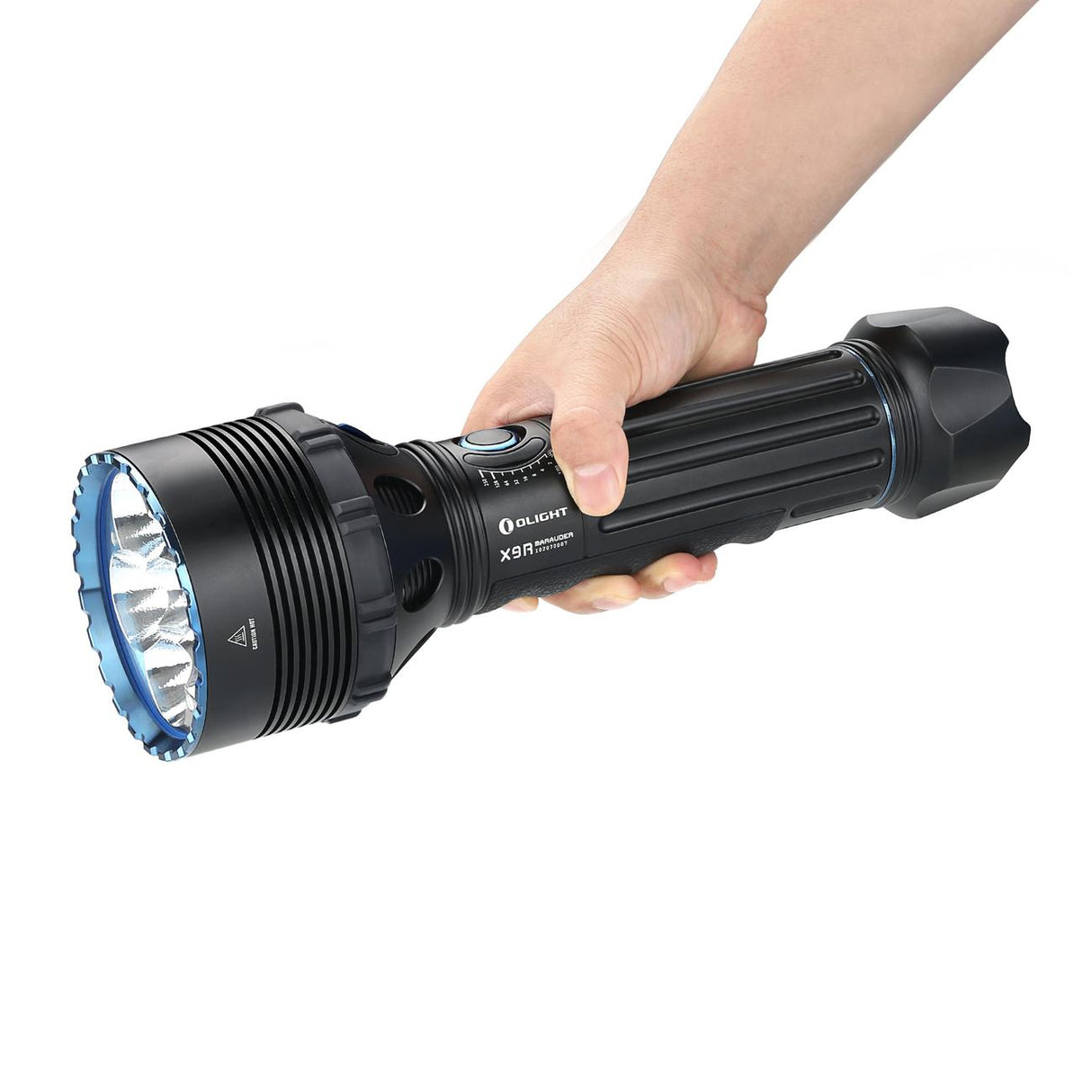 Sökljus Olight X9R, 25000 lm - Komplett paket