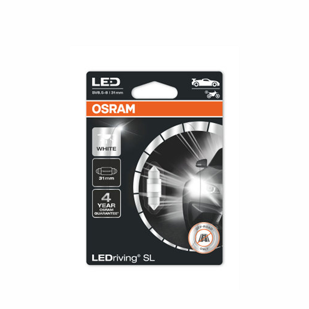 Spollampa Osram PREMIUM, 6000K, 31 mm