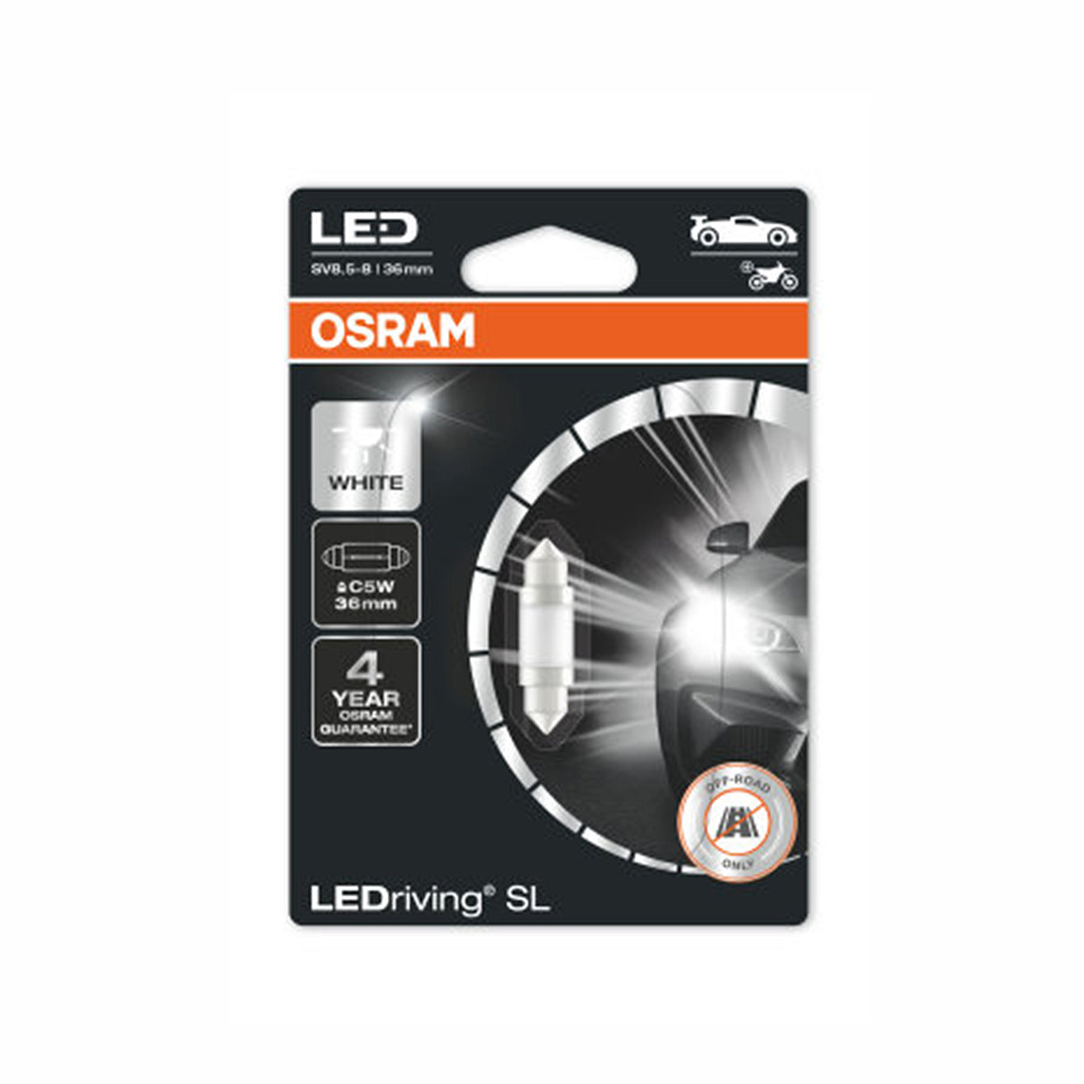 Spollampa Osram PREMIUM, 6000K, 36 mm