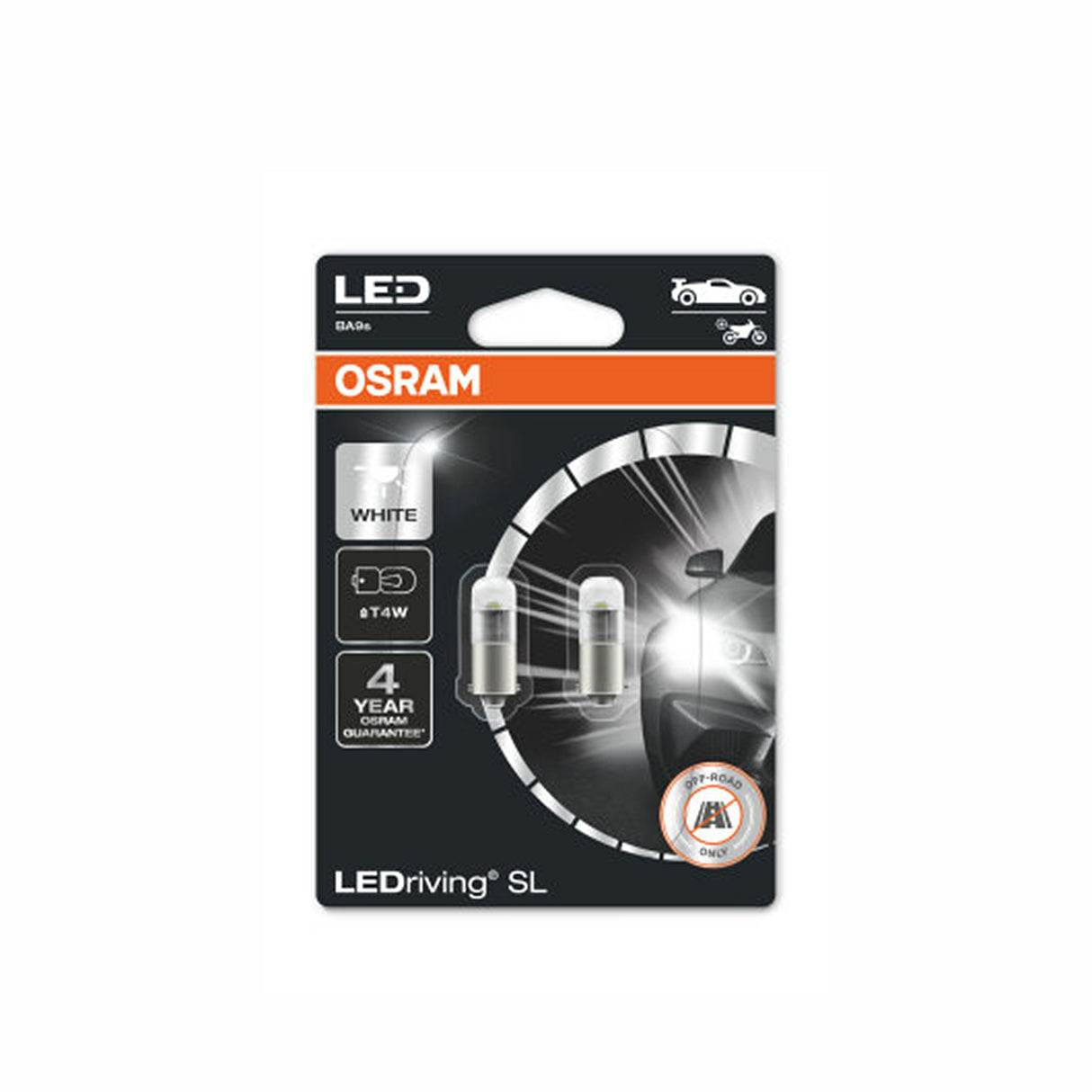 LED-konvertering Osram PREMIUM, 6000K, BA9s (T4W)