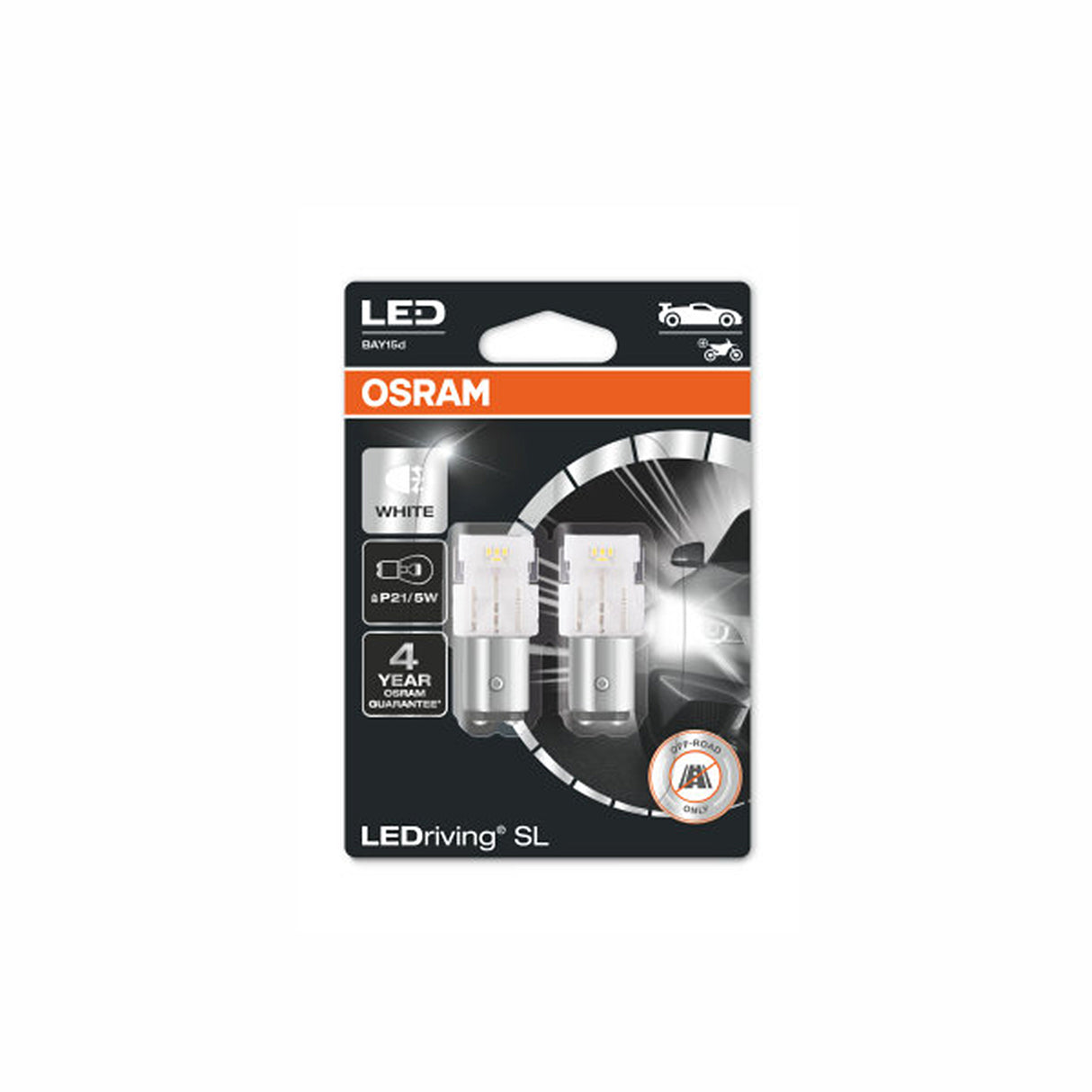 LED-konvertering Osram PREMIUM, 6000K, BAY15d (P21/5W)