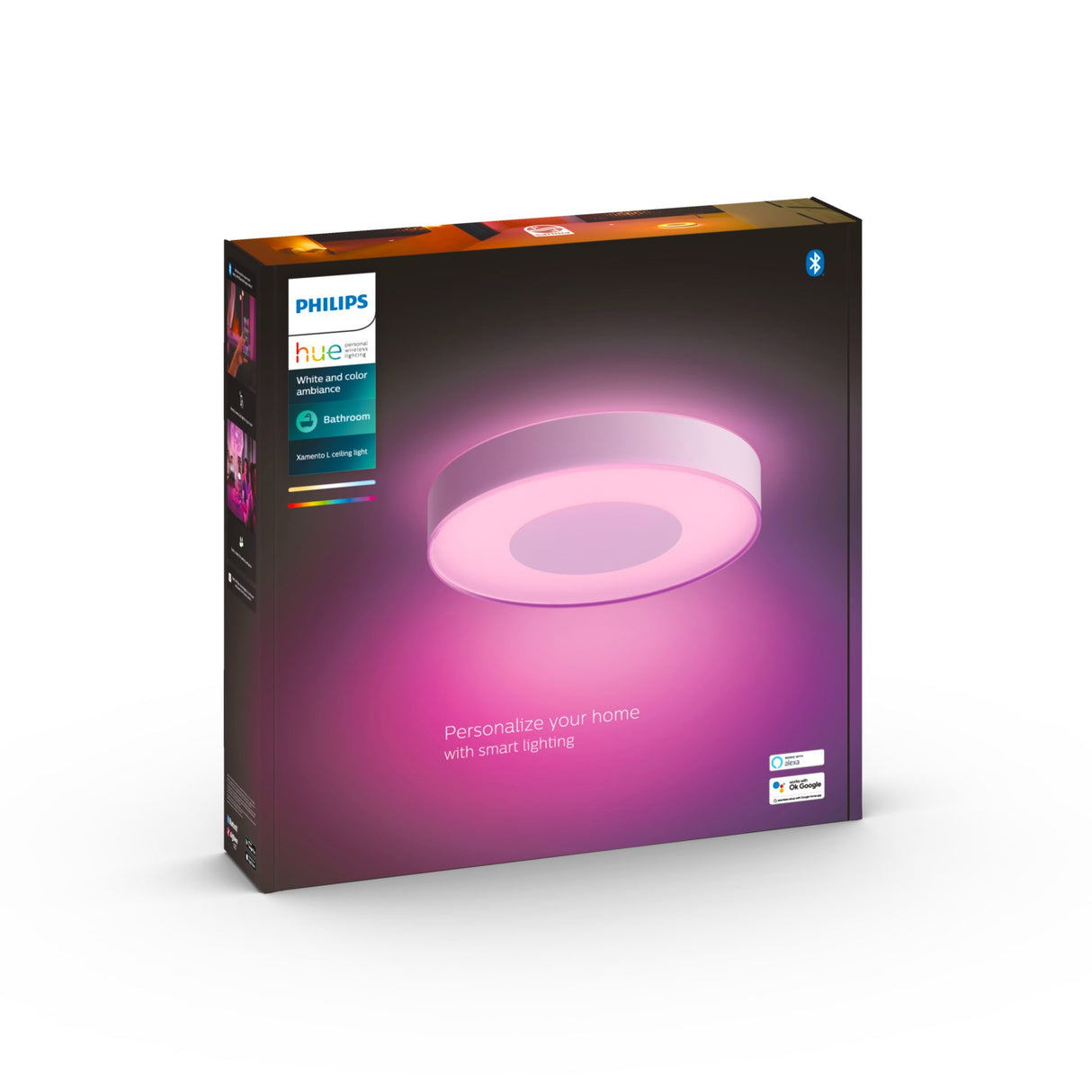 Taklampa Philips Hue Xamento WCA, 2000-6500K, Xamento L / Vit