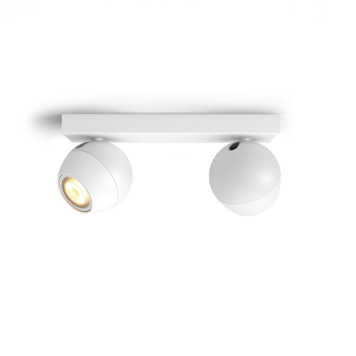 Taklampa Philips Hue Buckram Double, GU10, Vit