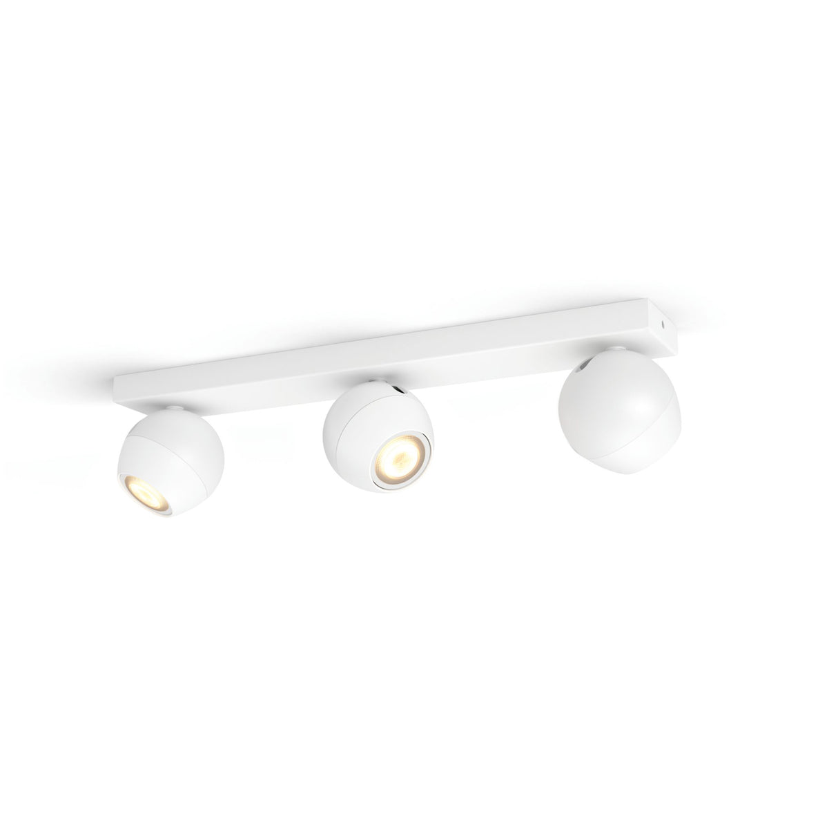 Taklampa Philips Hue Buckram Triple, GU10, Vit