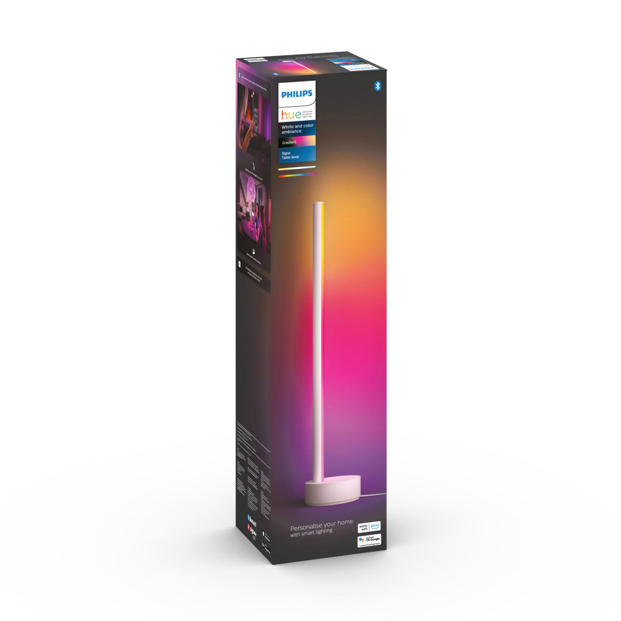 Bordslampa Philips Hue Gradient Signe, 1040 lm, Vit