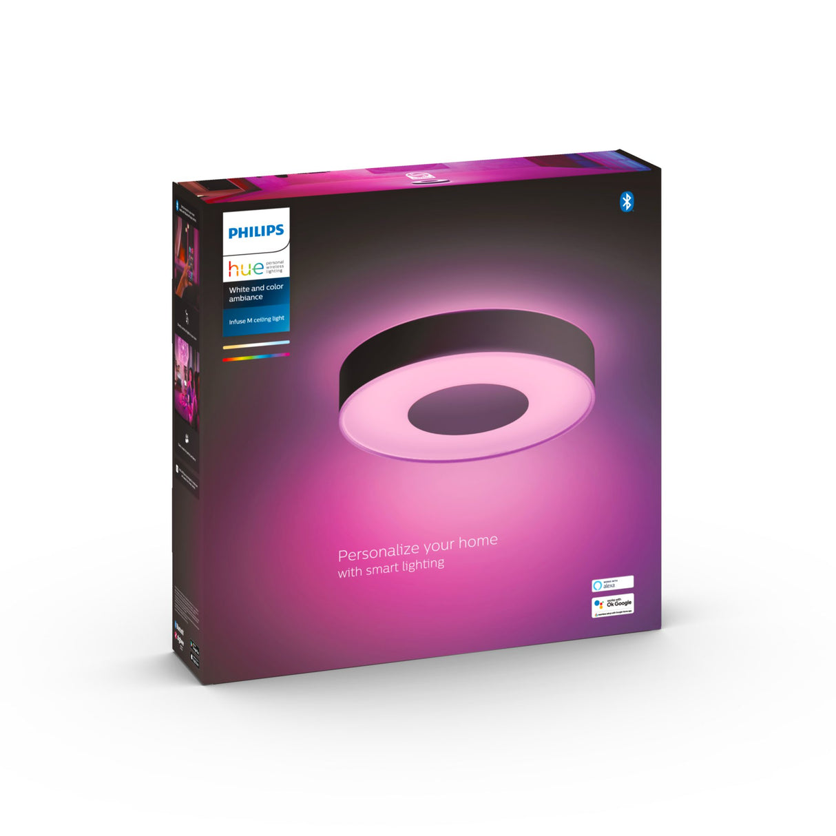 Taklampa Philips Hue Infuse WCA, 2000-6500K, Infuse M / Svart