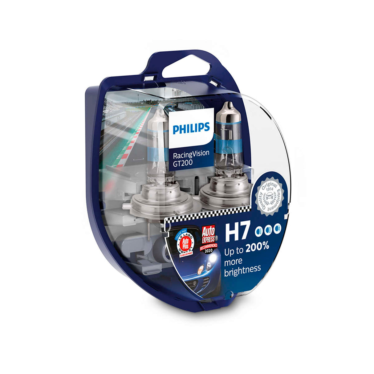 Halogenlampa Philips RacingVision GT200, H7