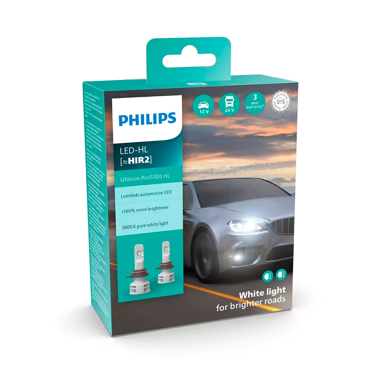 LED-konvertering Philips Ultinon Pro5100 HL +160%, HIR2