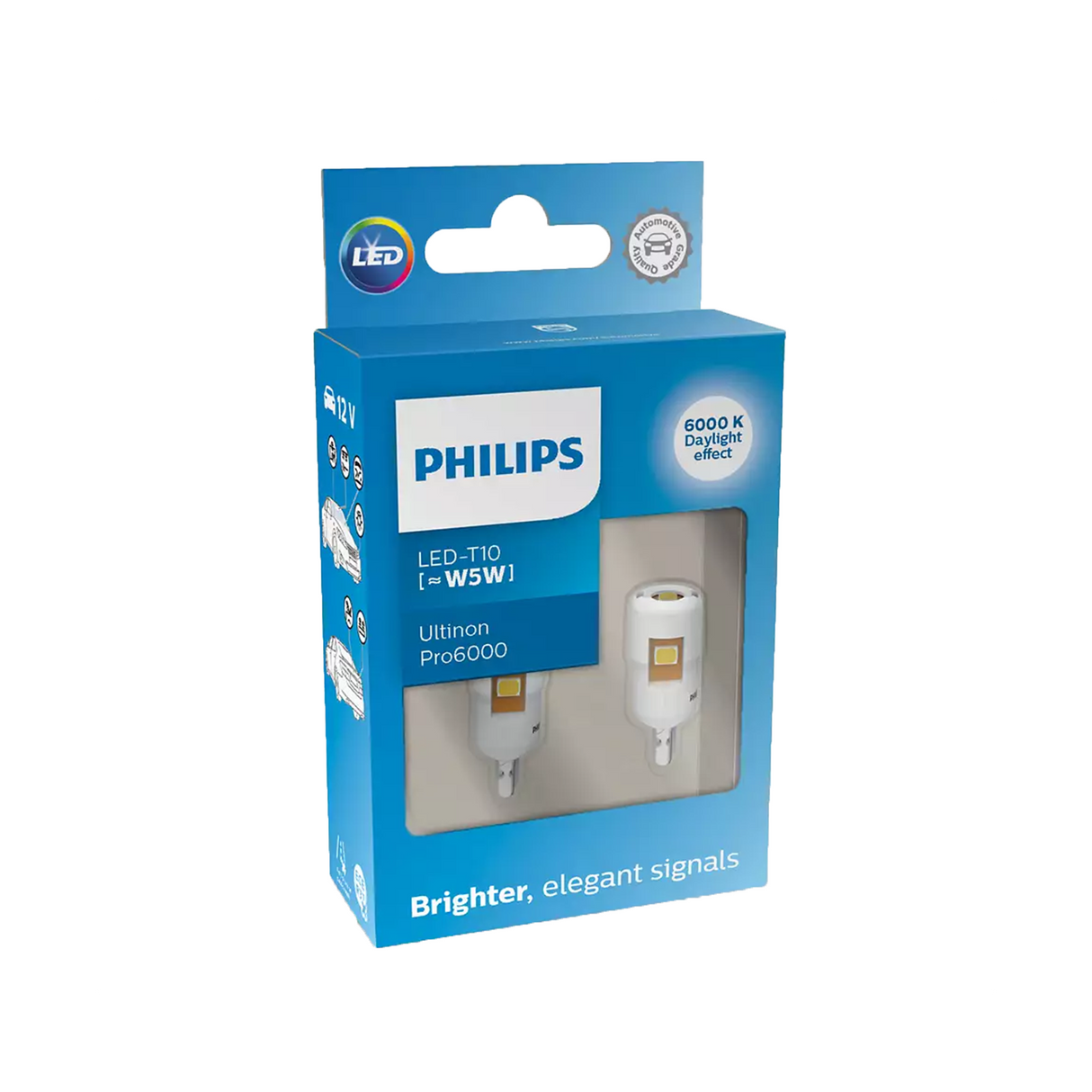 LED-konvertering Philips Ultinon Pro6000, T10, 6000 K