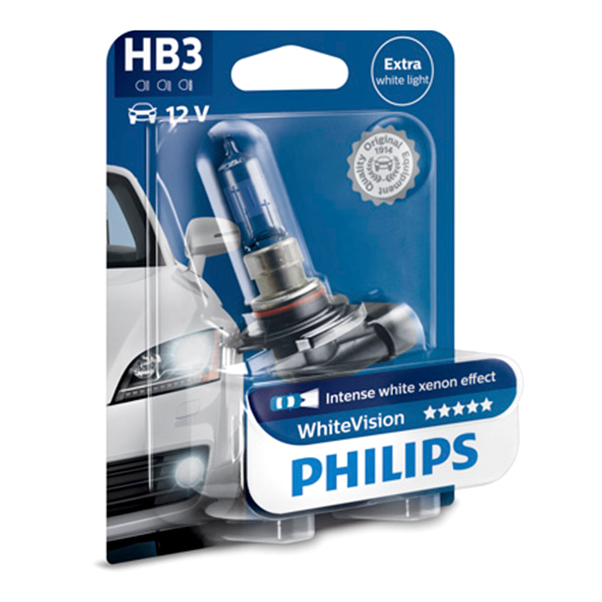 Halogenlampa PHILIPS WHITE Vision, 65W, HB3