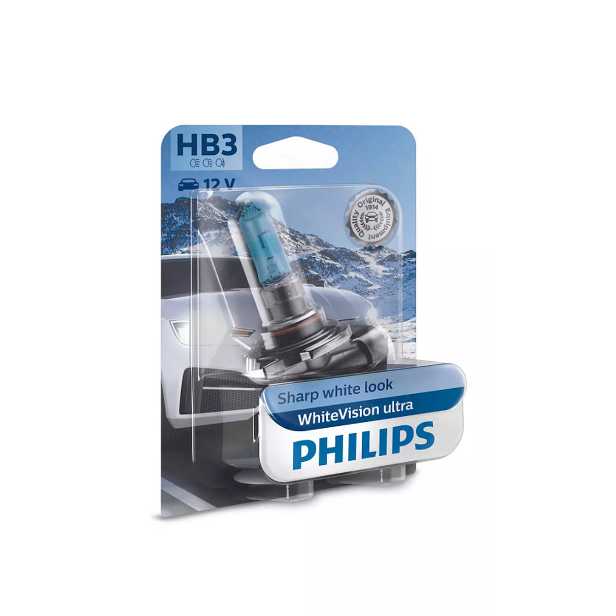 Halogenlampa Philips WhiteVision Ultra, 60W, HB3, 1 st