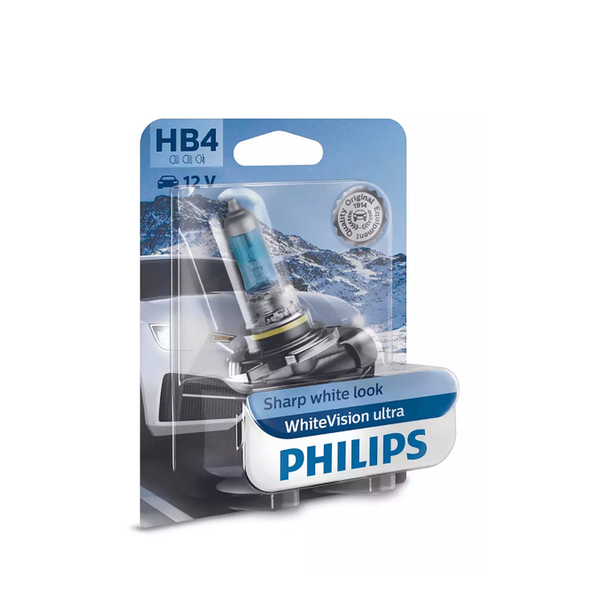 Halogenlampa Philips WhiteVision ultra, 51W, HB4, 1 st