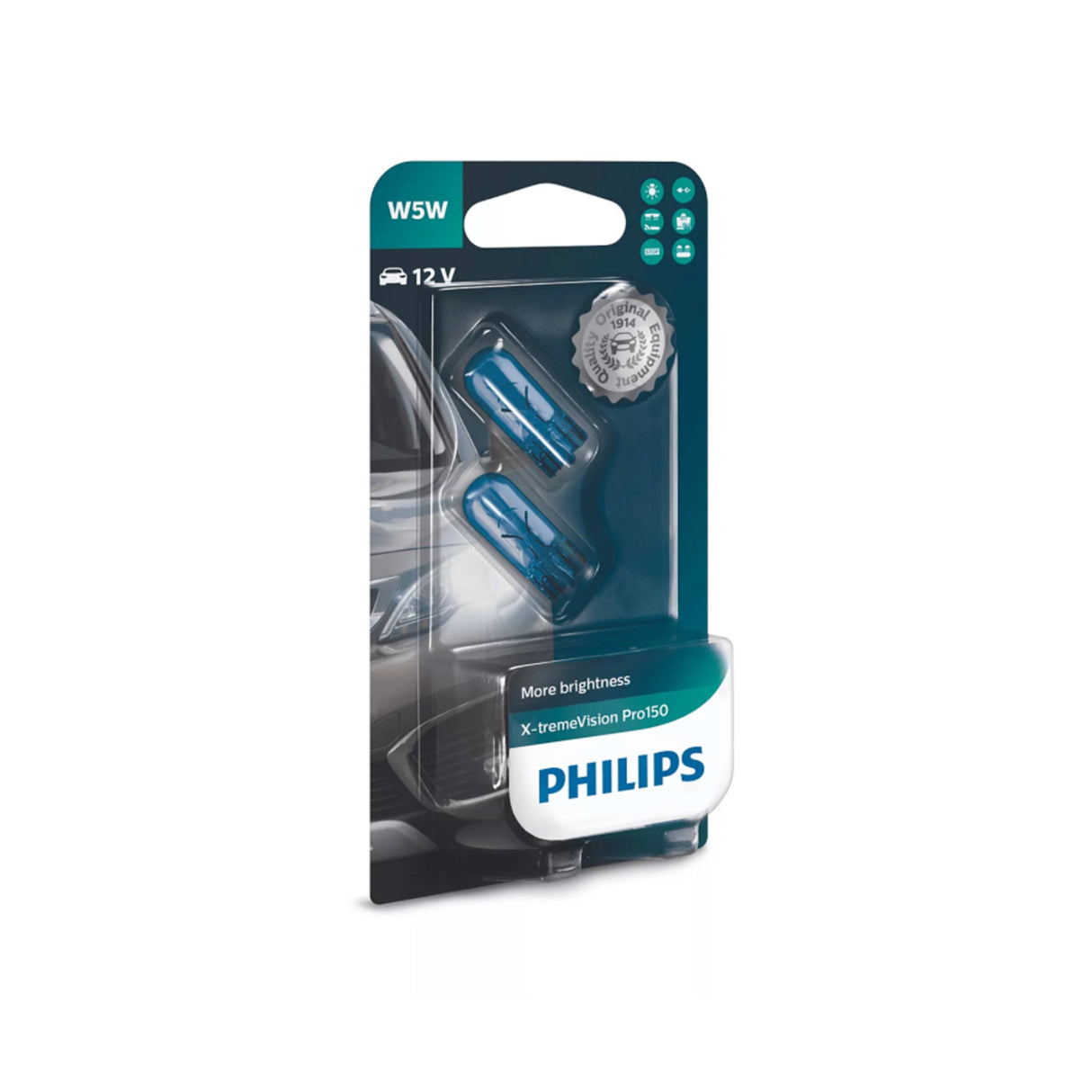 Halogenlampa Philips X-TremeVision Pro150, 15W, T10