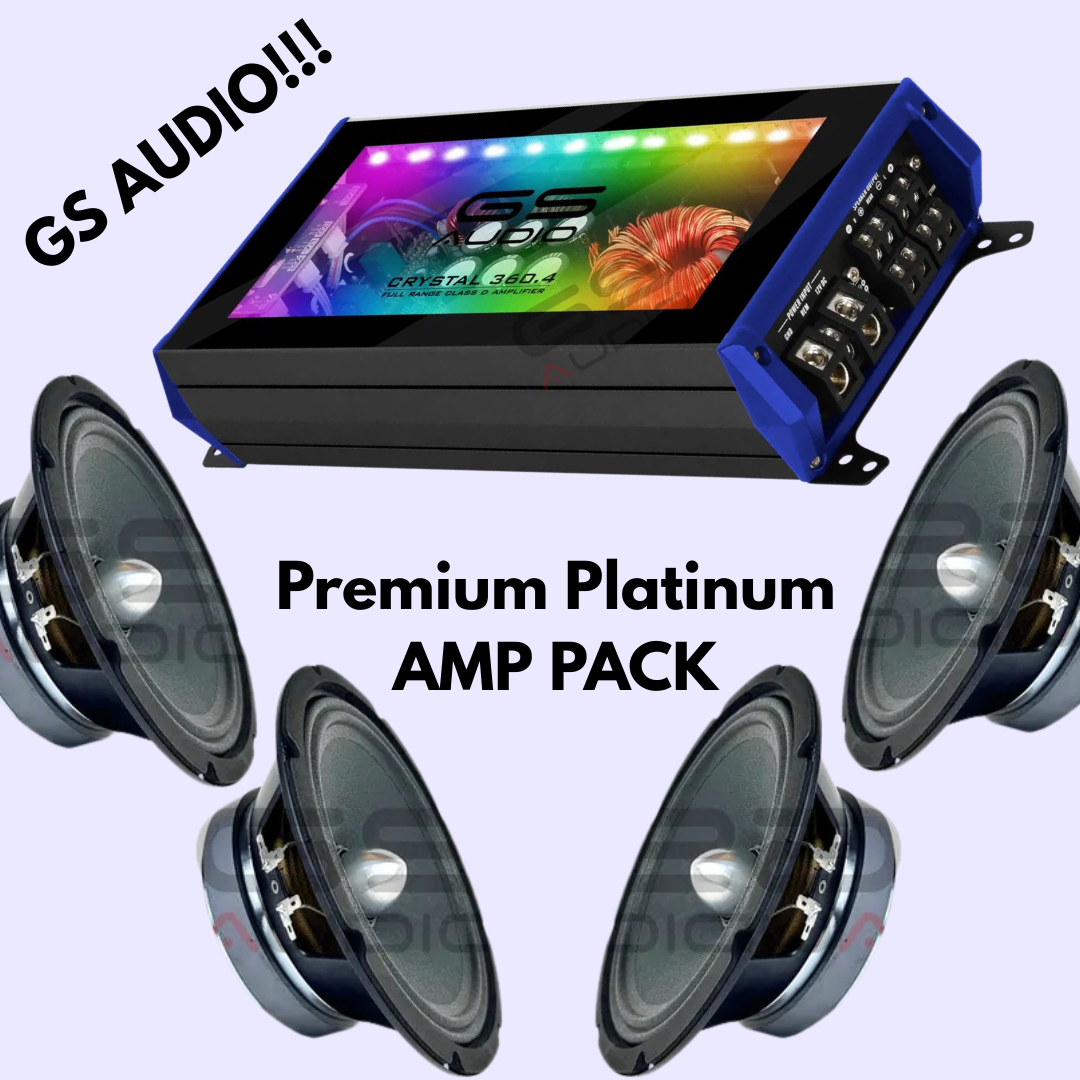 GS AUDIO Premium Platinum AMP PACK 8"