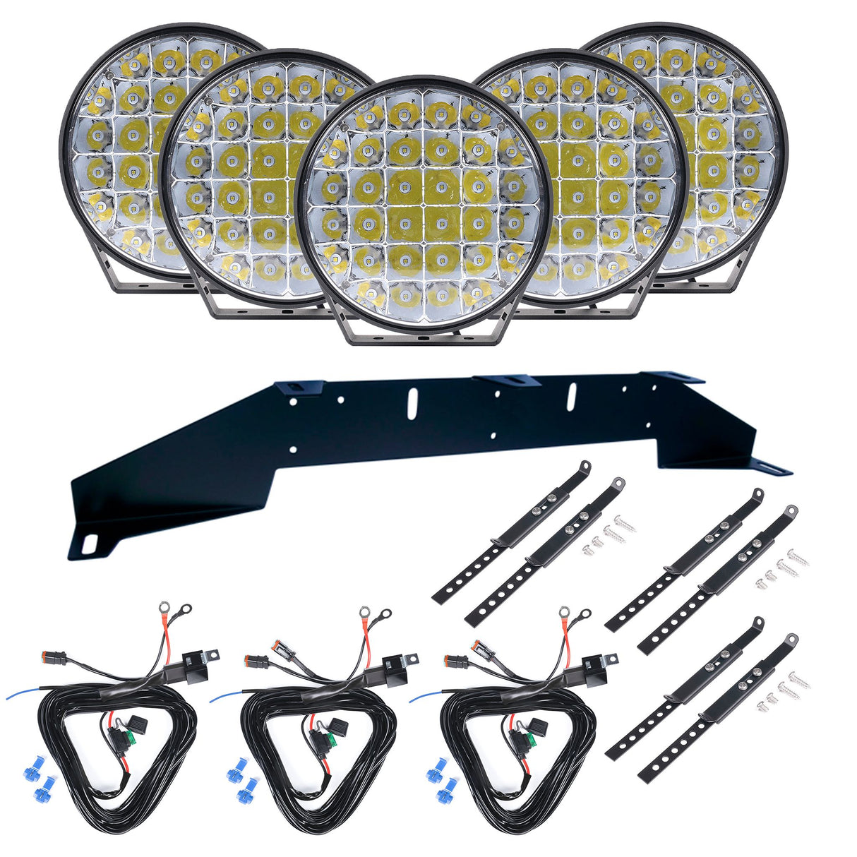 Extraljus Purelux 9110 UNLIMITED Gen3 - Rund / 23 cm / 160W, 5 st - Komplett paket (WRC)