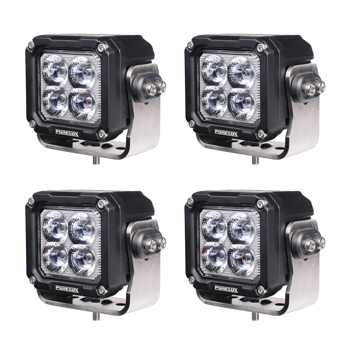 Arbetsbelysning Purelux Square 40 HD, 40W / Spot, 4 st