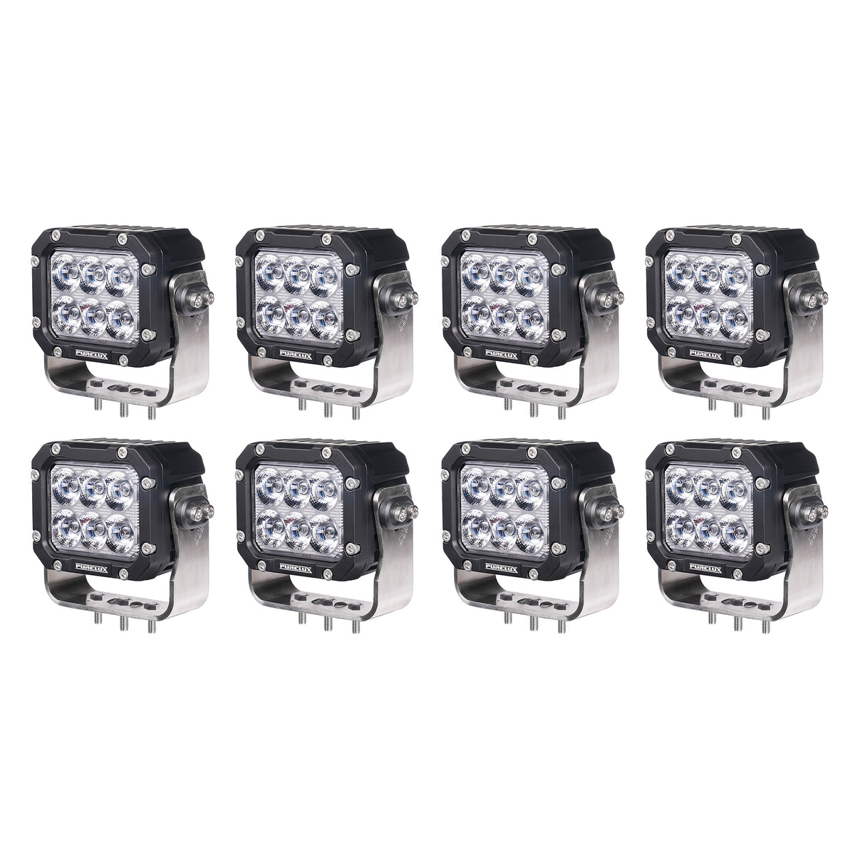 Arbetsbelysning Purelux Square 60 HD, 60W / Spot, 8 st