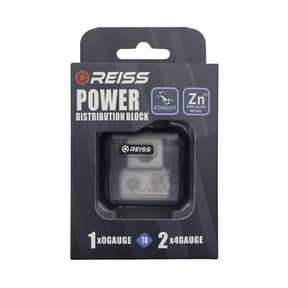 Reiss RS-DB71 strömblock, 1 × 0GA in och 2 × 4GA ut