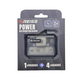 Reiss RS-DB74 strömblock, 1 × 0GA in och 4 × 4GA ut