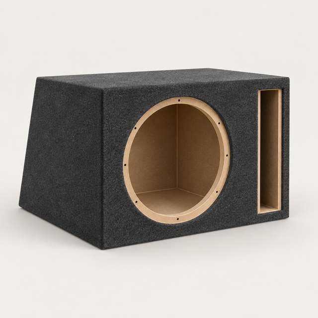 Illustration: Måttbyggd baslåda i MDF – RMS AUDIO