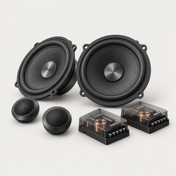 Illustration: Montering av komponentsystem – RMS AUDIO